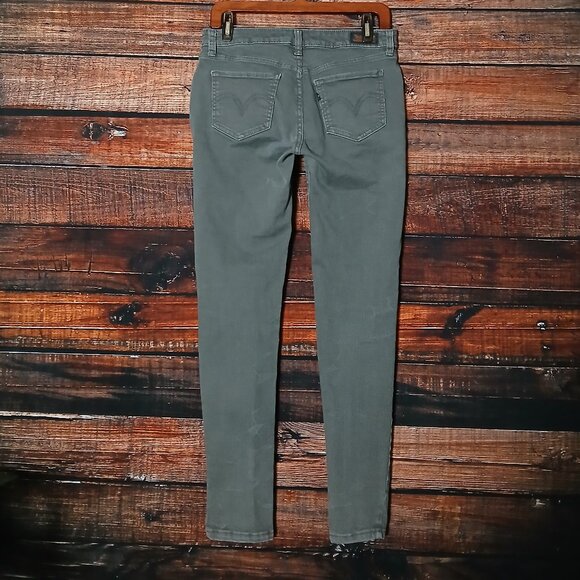 Levi's 535 Legging Jeans Size 11 Marbled Gray Denim Stretch - Picture 3 of 11
